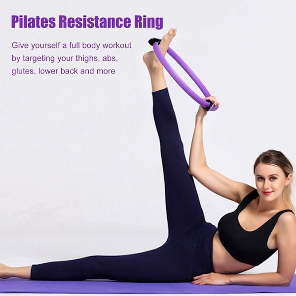 Kaksikahvainen Pilates-rengas Magic Ring, Body Sculpture Pilates-voimistelurengas/Aerobinen/Kuntosali-rengas,-Fei Yu