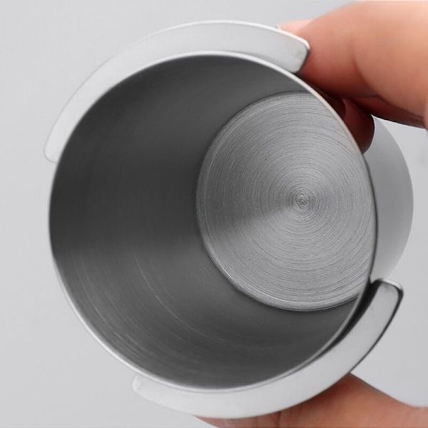 51 mm Kaffe Målekopp for Kaffe Målekopp Maskin Rustfritt Stål Slitesterk Sølv