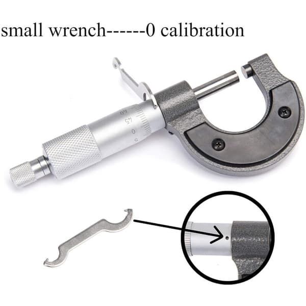 Udvendig Mikrometer 0-25mm, 0,01mm Opløsning (Metrisk)