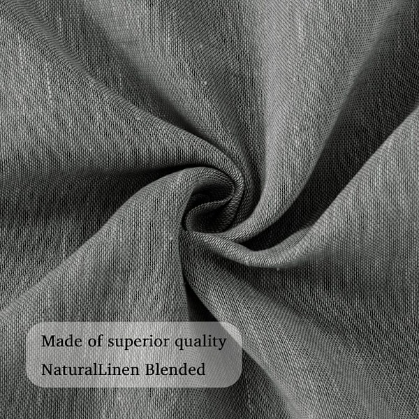 Glidande Sheer Gardiner Sheer Voile Linnegardiner Sheer Linnelook Vardagsrum Sheer Fönsterduk Dekorativ Sjal Sovrum Set om 2 132x160cm(bxh) D