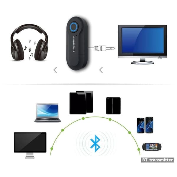 Bluetooth-adapter 5.0 Audio Bluetooth-sendermodtager til pc/tv/bil 3,5 mm aux-musiksenderadapter