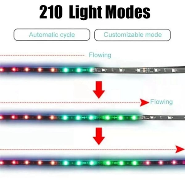 Auto Symphonie Chassis Light APP Stemmestyring Fargerik LED Streaming Marquee Trim Lys for Truck SUV