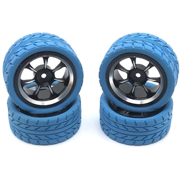 4 st 1/10 On-Road Car Mjuka Däck 65MM Hög Grepp Gummi Däck Svamp Foder för Sakura , D