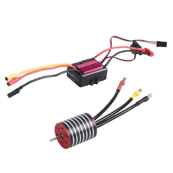 Vedenpitävä 2430 5800KV harjaton moottori 30A ESC Combo -sarjalla 1/8 1/10 1/12 RC-autoon