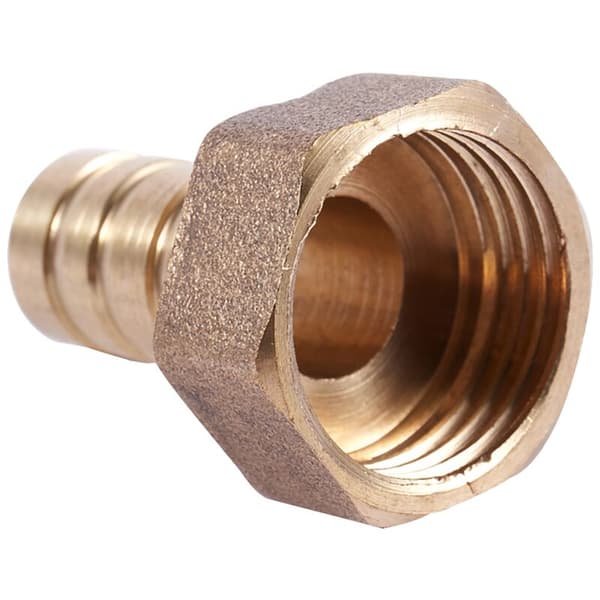 12 mm slangebarb 1/2BSP adapterkonnektor gevindforbindelse guld