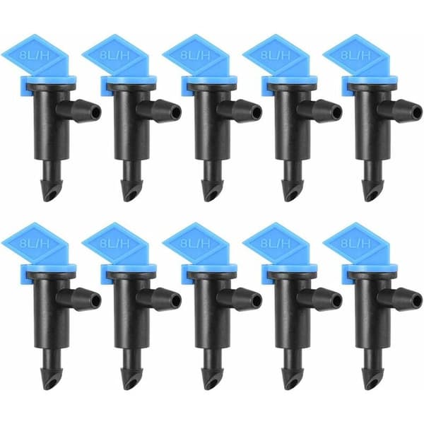 sourcingmap Flag 2GPH 8L/H Vandingsp sprinkler Emitter 4/7mm Rør 30stk