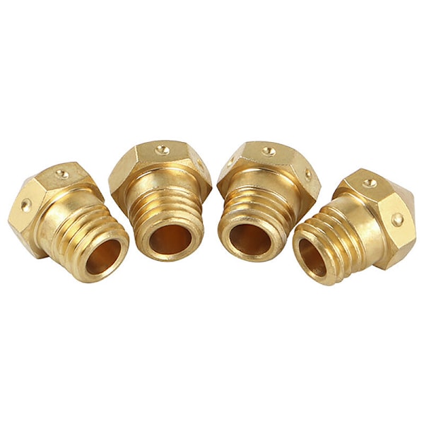 1.75/0.4mm Trådkopplad Mässingmunstycke för 3D-skrivar Extruder Tillbehör Mk10 för I3 Plus