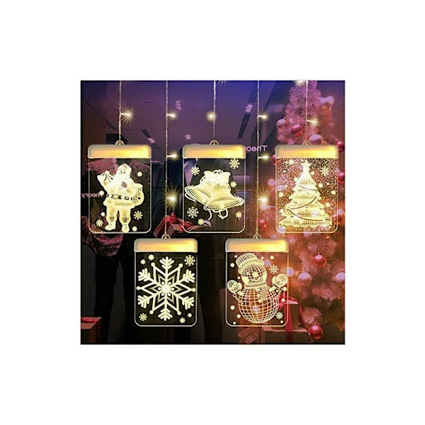 LED Julelys, Feelysslyng 5 Styk Feelysslyng Indendørs Julelys Udendørs, Have, Balkon Dekoration Til Bryllup Fødselsdag Dekoration [Varmt