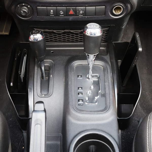 Midtkonsoll-arrangør for 2011-2018 JK JKU Side Gear Shift Oppbevaringsboks Tilbehør