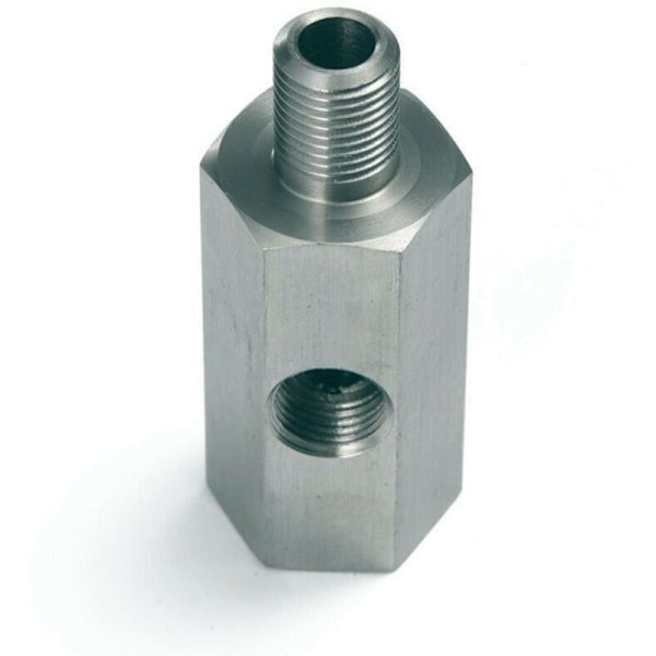 1/8 tommer NPT lufttrykssensor T-stykke til turboadapter fødeledning måler