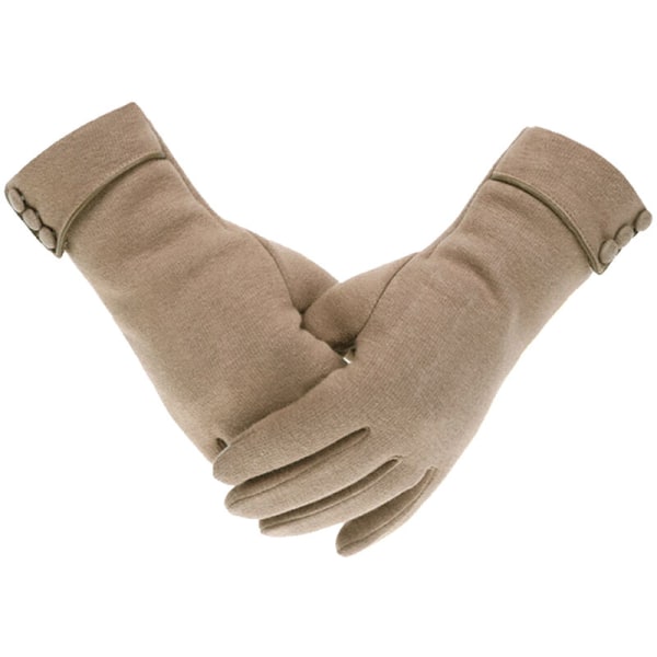 Handsker uden fleece efterår og vinter (khaki)