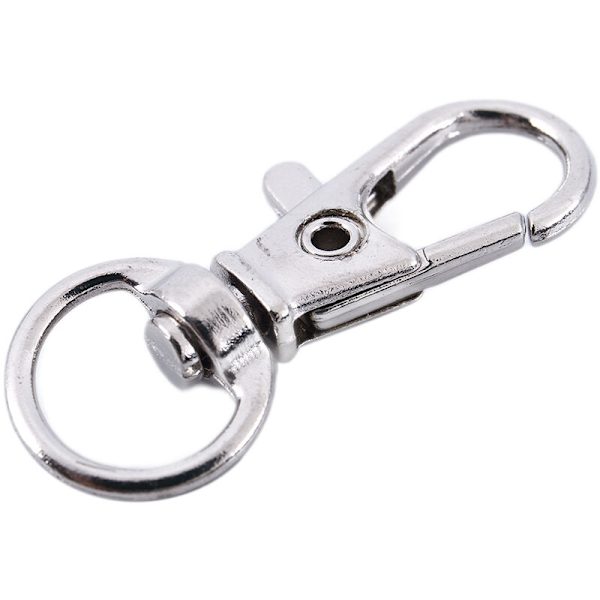 Silver Satchel Handväska Rem Ornament Karabinhake Hummerlås 15 st