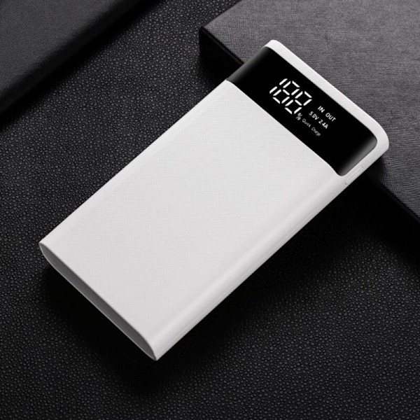 18650 Batteri Power Bank Box 22.5W Laddning LCD Display 20000MAh Power Board för 6X18650 Batteri Powerbank Case(A)