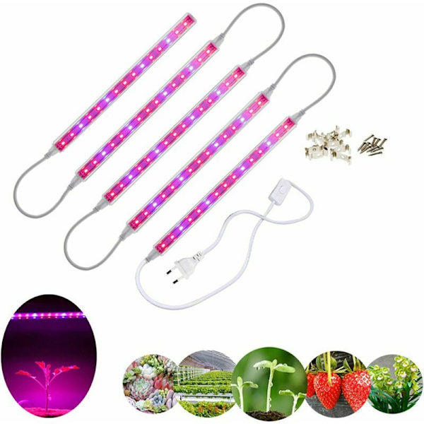5 stk LED Vækstlys T5 Vækst Rør Plante Vækstlys 29 cm Rød Blå Spektrum til Blomstring og Frugtning Hydroponisk Vækst Drivhus Planter