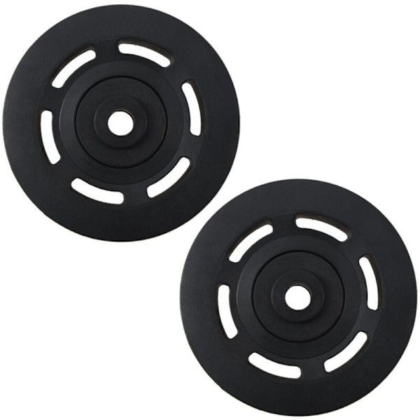 2X Black 95mm Bearing Pulley Cable Gym Equipment Wearproof Fitness Equipment