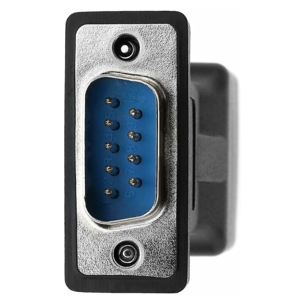 RJ45 til RS232, DB9 seriel port 9-bens han til hun RJ45 Cat5e/6 Ethernet/LAN udvidelsesadapter (hanhoved)