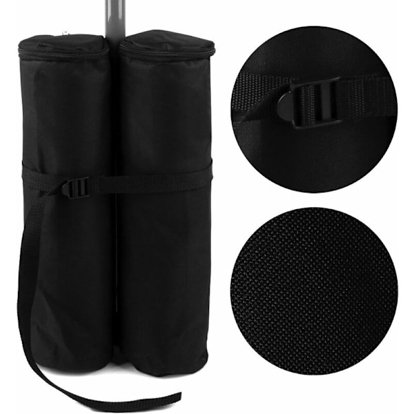 Viktpåsar för paviljong och paviljong 100% Polyester 4 x 2 Påsar att fylla 60 kg Max Trädgårdsfesttält