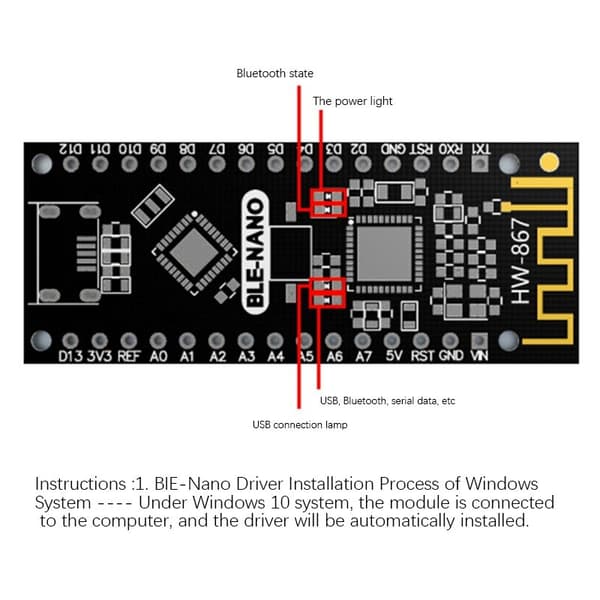 CC2540F256 Integroitu Bluetooth 4.0 -moduuli/-Nano-emolevy sopii Nanoon