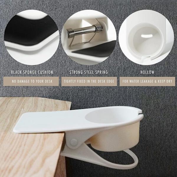 3-pack flaskhållare för bord, glasklämma, förvaring, underlägg, klipp, DIY-kaffekoppshållare, klipp (röd, svart, vit)