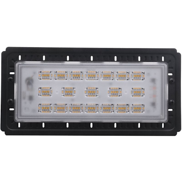 Älykäs Ic Led -valonheitin 4800 Lms Vedenpitävä Ulkoilma Puutarhavalaisin Ac 220V 50W, Musta + Lämmin Valkoinen Valo