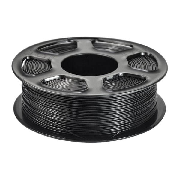 PLA-filament for 3D-printer, nøye viklet PLA-filament 1,75 mm, egnet for de fleste FDM 3D-printere, 1 kg spole med svart PLA-filament