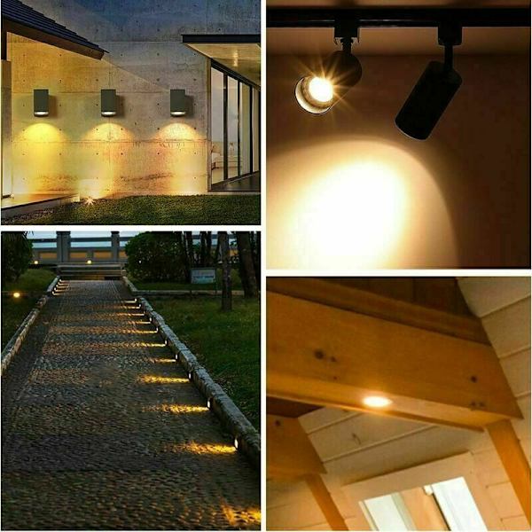 Pakke med 8 12V Halogen Reflektorpærer GU5.3 50W, Dæmpbar Spotlight, MR16 Halogen Spotlys Pære, 660LM, Varmt Hvidt 2700K, 36° Stråle, 2-polet Sockel