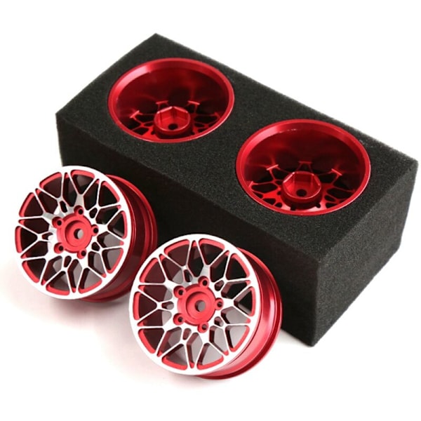 4 stk. 1/10 On-Road Drift Car 52MM Metall Felgnav RC Biler Felg for RedCat,3