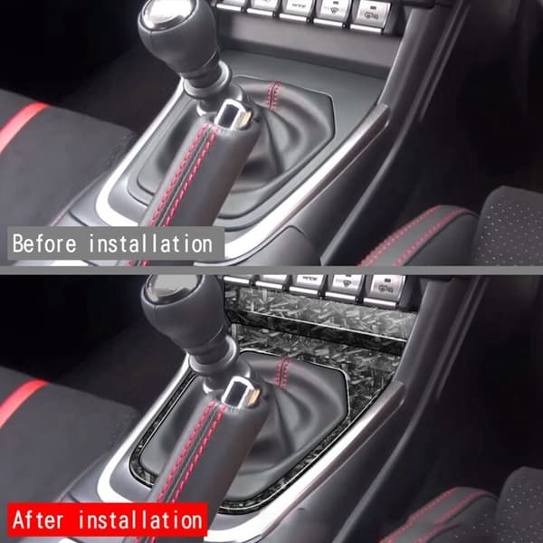 Til 2022 86 BRZ 2021-2023 Bil Central Control Gear Panel Frame Shift Panel Trim Cover Smede Korn