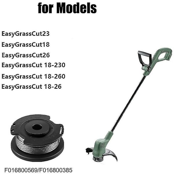 4-pak strengetrimmer spoler til Bosch Easygrasscut 23, 26, 18, 18-230