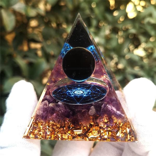 5 cm krystal grus pyramide håndværk bold Starlight Tai pyramide hjemmekontor dekoration håndværk