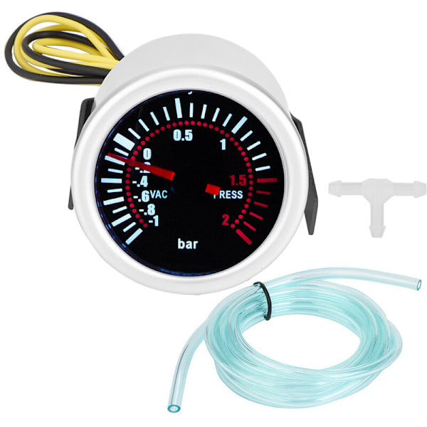 2\" Universal Bil 12V LED Digital Turbo Boost PSI Måler