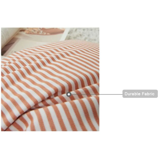Tyynynpäällinen 4 kpl Ruudullinen Kuvio, Väri, Raidat-Oranssi