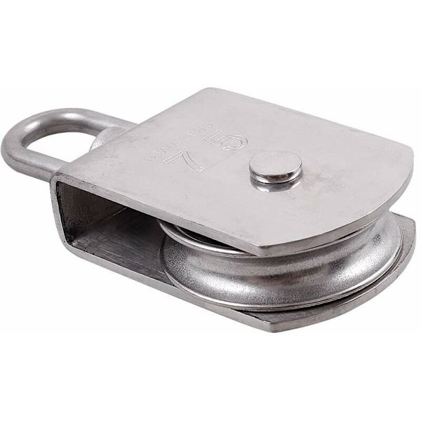 Pakke m75 Løftetalje Last 750kg Heavy Duty 304 Rustfritt Stål Svingbar Løftetau Talje Blokk - DENUOTOP