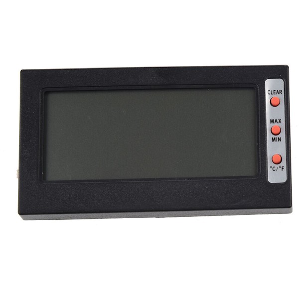 Digitalt termometer med LCD-skjerm C / F hygrometer med maks temperatur / fuktighetsminne Celsius Fahrenheit