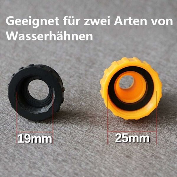 Haneforbindelse 10 stk. til Hane Slangeforbindelse med Gevind 2 i 1, 1/2 Tomme 3/4 Tomme Haneforbindelse Vandhane Adapter Havehaneforbindelse Hane
