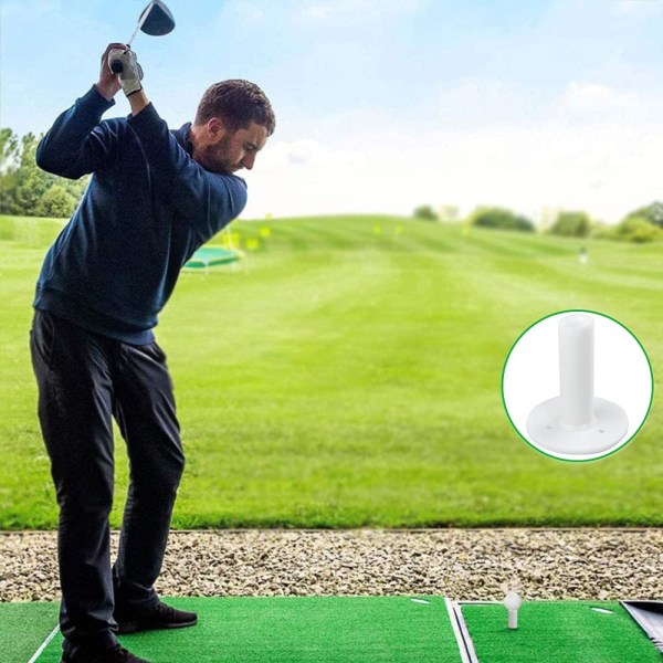Gummi Golf Tees Set med 8, hållbara och stabila, perfekt för driving ranges, golfmattor