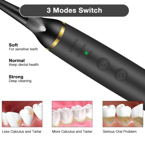 Bärbar elektrisk dental scaler tandvård och rengöringsverktyg