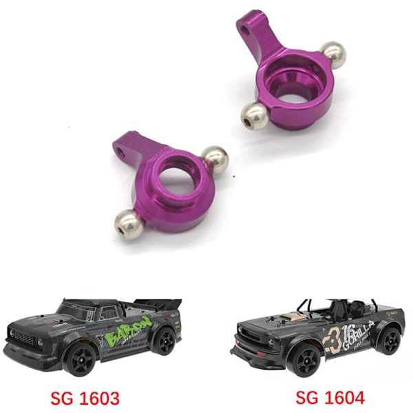 2 st metallstyrningshjulssäte för SG 1603 SG1603 SG1604 UD1601 UD1602 1/16 RC biluppgradering, 4