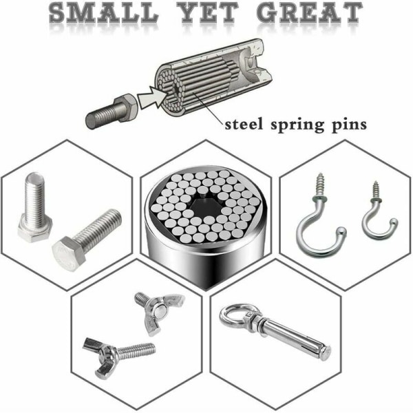 Universal Socket 4Pcs - Universal Socket Wrench 7-19mm, Høj Kvalitet Chrome Vanadium, Multifunktionel Håndværktøj Nøgleadapter Boremaskine Reparationsværktøj Fit