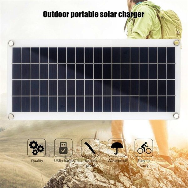 15W solcellepanel 12-18V solcellepanel for telefon RV bil MP3 PAD lader utendørs batteri A