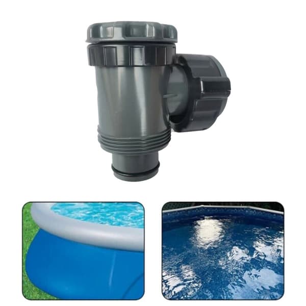 Reservedel stempelventil til swimmingpool, 2-1/2\" 38 gevindforbindelse, kompatibel med 1-1/2\" diameter rør