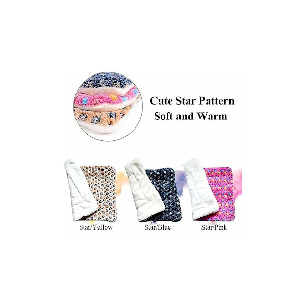 Lemmikkipeitto, Premium Fluffy Flannel -tyyny, Pehmeä ja lämmin alusta koirille ja kissoille, Pieni koko, Siniset tähtieläimet
