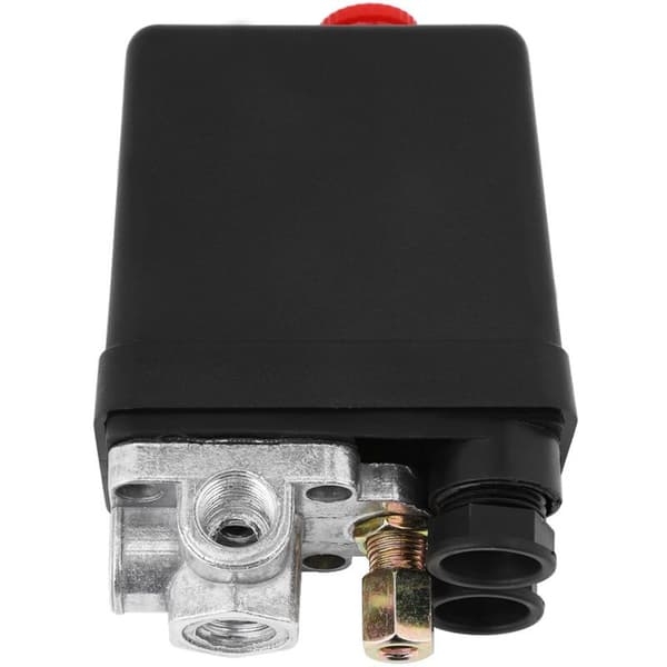 Trykluftkompressor Trykregulering Trykføler 220v 175psi Heavy Duty - Sort
