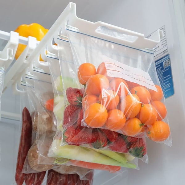 Utvidbar skuffeskuff for kjøleskap, kjøleskuff, kjøleskapshyllebrakett for å spare plass