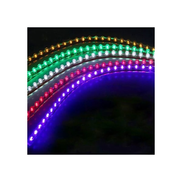 2 kpl 48 LED autonauhaa jalkatilaan - Joustava lineaarinen vedenpitävä - Keltainen