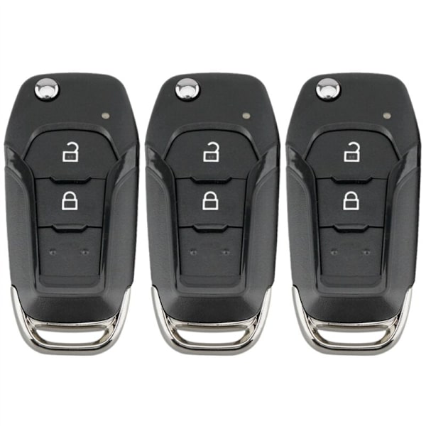 3X Bil Smart Fjernkontroll Nøkkel 2 Knapper 433Mhz for Ranger 2015 2016 2017 2018 Id49 Pcf7945P Eb3T-15K601-