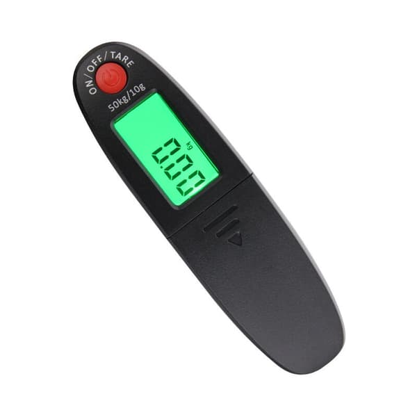 Bärbar digital bagagevåg med bakgrundsbelyst LCD-display - 50 kg