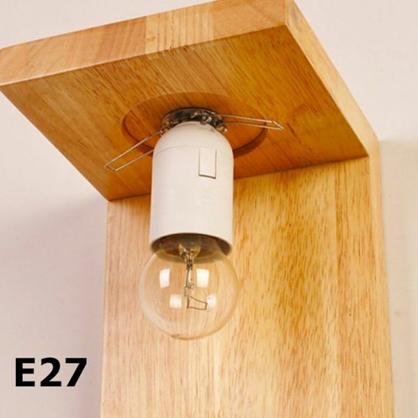 Dekorativ vegglampe i massivt tre - Moderne vegglampe for nattbord, stue, trapp, gang - Minimalisme II-serie