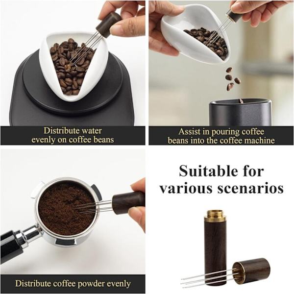 Set med 4 Sprayflaskor, Kaffebönmätkopp och WDT-verktyg, Keramisk Doseringstrågset, Bartillbehör