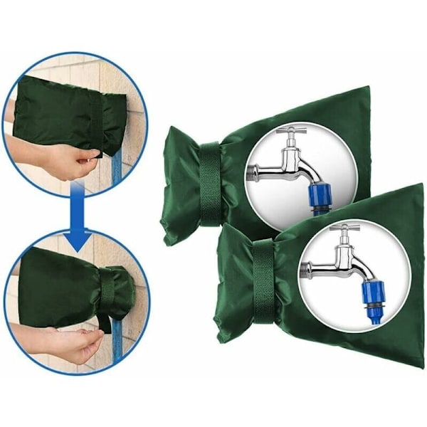 Utomhuskransskydd, 2-pack utomhuskransskydd, förtjockat utomhuskransskydd från frysning, vattentätt, grönt